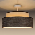 Bevestigde hanglamp GRACE 1xE27/60W/230V crème/bruin