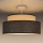 Bevestigde hanglamp GRACE 1xE27/60W/230V crème/bruin
