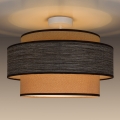 Bevestigde hanglamp GRACE 1xE27/60W/230V crème/bruin