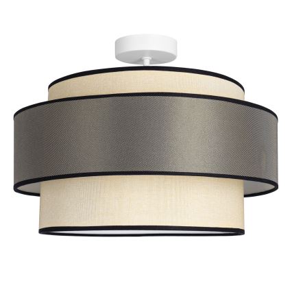 Bevestigde hanglamp GRACE 1xE27/60W/230V crème/grijs