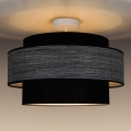 Bevestigde hanglamp GRACE 1xE27/60W/230V zwart/grijs
