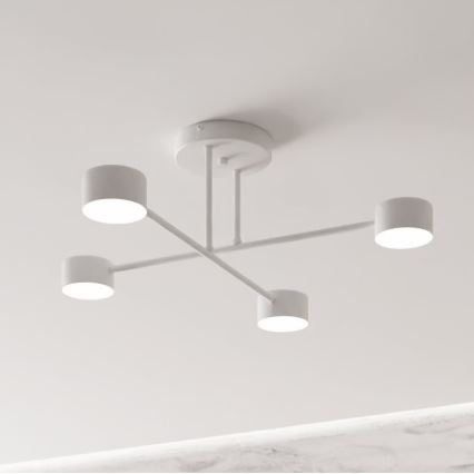 Bevestigde hanglamp HALO 4xGX53/10W/230V wit
