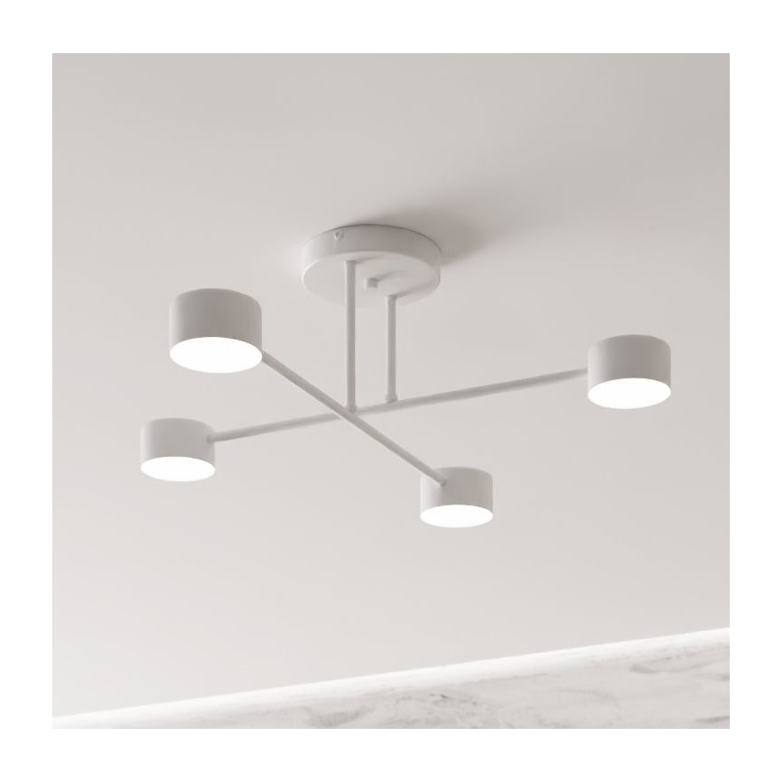 Bevestigde hanglamp HALO 4xGX53/10W/230V wit