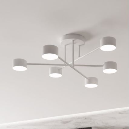 Bevestigde hanglamp HALO 6xGX53/8W/230V wit