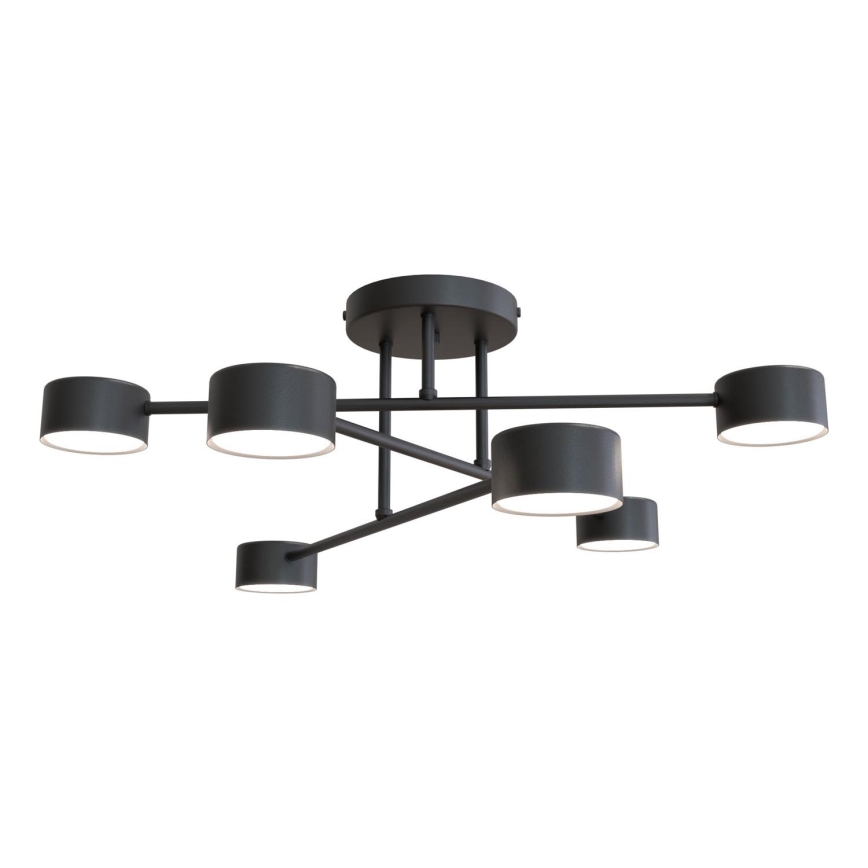 Bevestigde hanglamp HALO 6xGX53/8W/230V zwart
