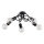 Bevestigde hanglamp INTER 5xE27/15W/230V zwart