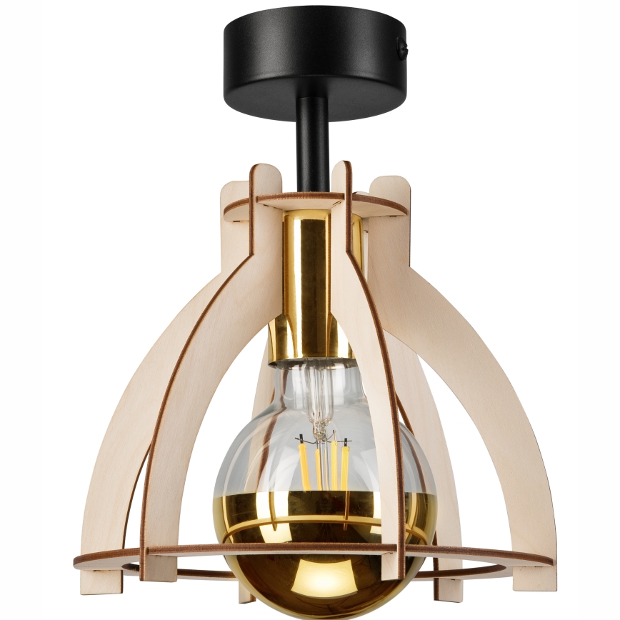 Bevestigde hanglamp LANDO 1xE27/15W/230V diameter 21 cm beuken