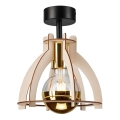 Bevestigde hanglamp LANDO 1xE27/15W/230V diameter 21 cm beuken