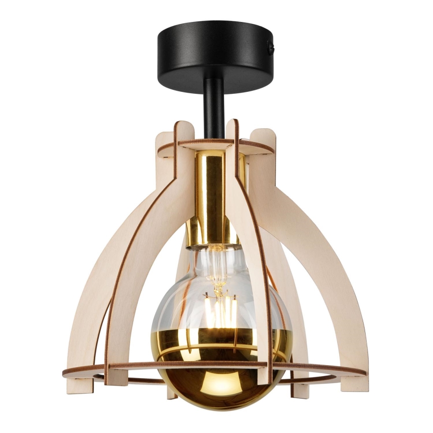 Bevestigde hanglamp LANDO 1xE27/15W/230V diameter 21 cm beuken