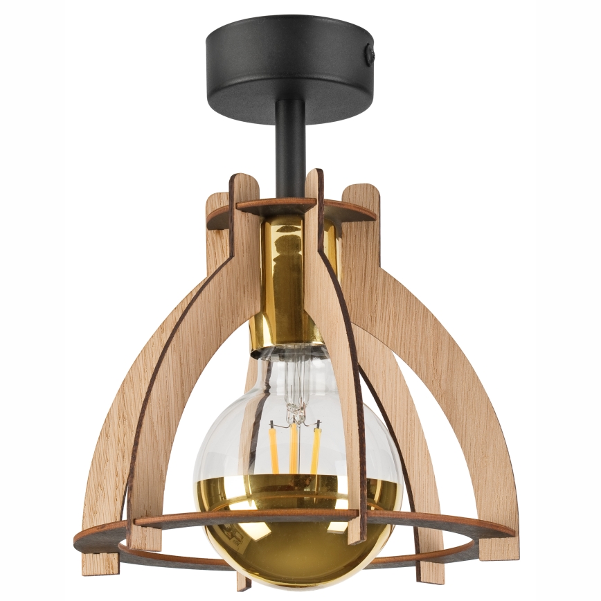 Bevestigde hanglamp LANDO 1xE27/15W/230V diameter 21 cm eiken
