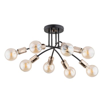 Bevestigde hanglamp LANTI 8xE27/15W/230V goud/zwart