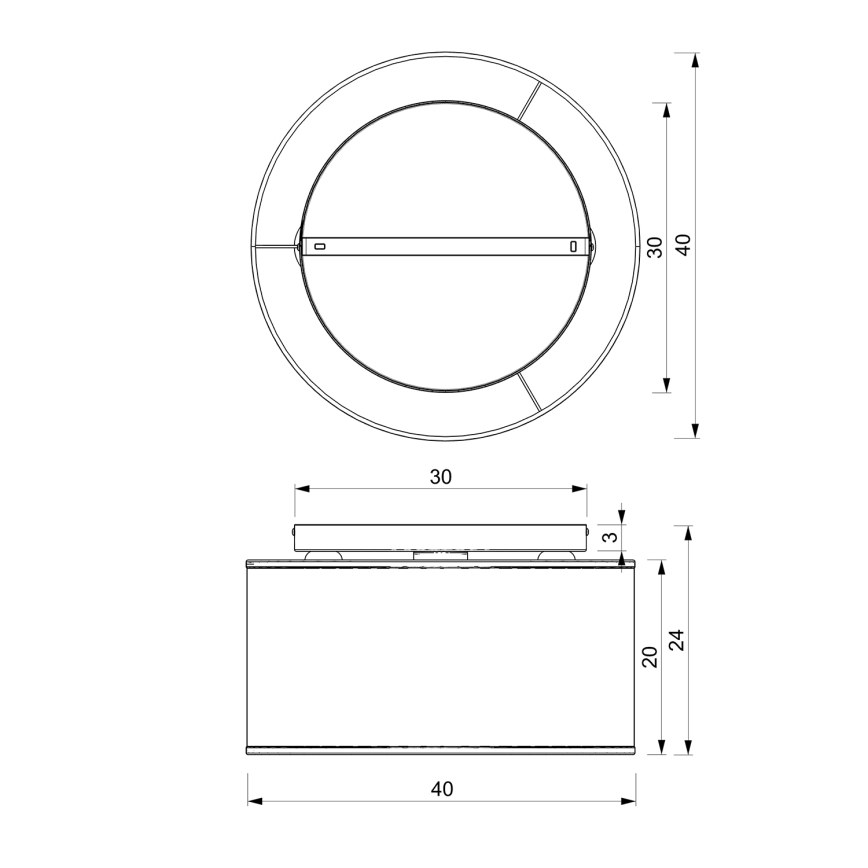 Bevestigde hanglamp LOFT SHADE 3xE27/60W/230V zwart/gouden
