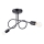 Bevestigde hanglamp LOOP 2xE27/15W/230V zwart