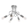 Bevestigde hanglamp LOOP 5xE27/15W/230V glanzend chroom