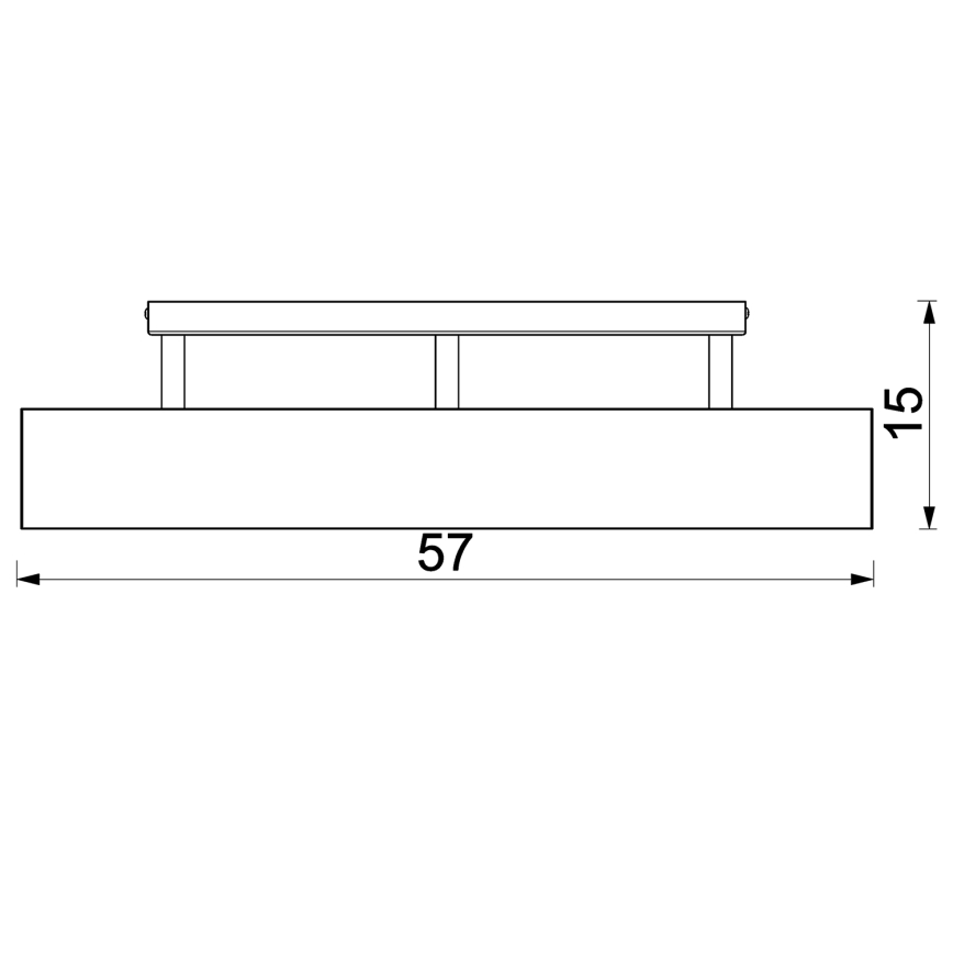 Bevestigde hanglamp MAISON 3xGU10/8W/230V bruin/eiken