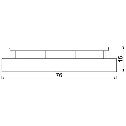 Bevestigde hanglamp MAISON 4xGU10/8W/230V bruin/eiken