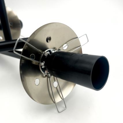 Bevestigde hanglamp MALENA 3xE14/5W/230V zwart/gerookt
