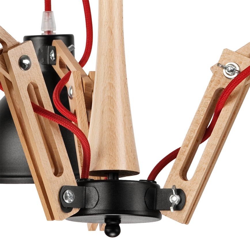 Bevestigde hanglamp MARCELLO 3xE27/60W/230V - FSC gecertificeerd
