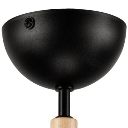 Bevestigde hanglamp MARCELLO 5xE27/60W/230V beuken