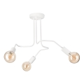 Bevestigde hanglamp MATYLDA 3xE27/60W/230V wit