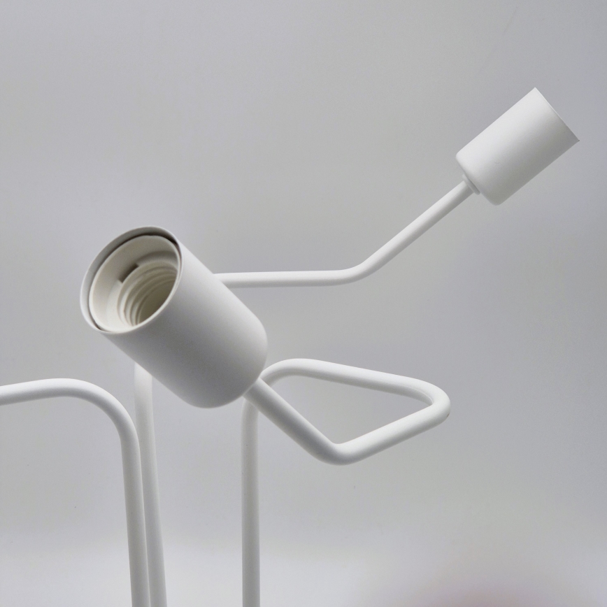 Bevestigde hanglamp MATYLDA 3xE27/60W/230V wit