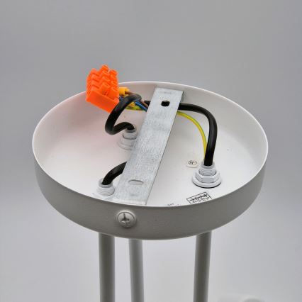 Bevestigde hanglamp MATYLDA 3xE27/60W/230V wit