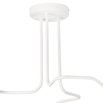 Bevestigde hanglamp MATYLDA 3xE27/60W/230V wit