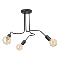 Bevestigde hanglamp MATYLDA 3xE27/60W/230V zwart
