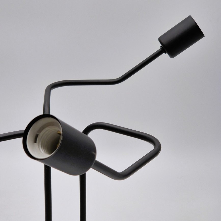 Bevestigde hanglamp MATYLDA 3xE27/60W/230V zwart