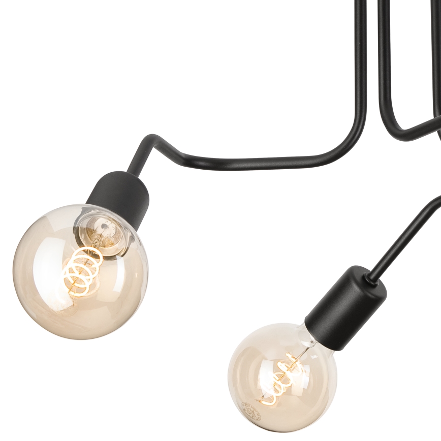 Bevestigde hanglamp MATYLDA 3xE27/60W/230V zwart