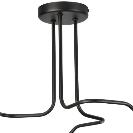 Bevestigde hanglamp MATYLDA 3xE27/60W/230V zwart