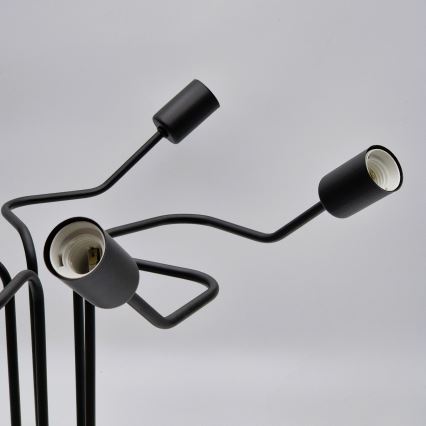 Bevestigde hanglamp MATYLDA 5xE27/60W/230V zwart