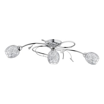 Bevestigde hanglamp ORLEAN 3xE14/10W/230V glanzend chroom