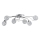 Bevestigde hanglamp ORLEAN 6xE14/10W/230V glanzend chroom