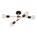 Bevestigde hanglamp OTELLO 4xE27/15W/230V zwart/beige