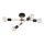 Bevestigde hanglamp OTELLO 4xE27/15W/230V zwart/beige