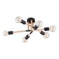 Bevestigde hanglamp OTELLO 6xE27/15W/230V zwart/beige