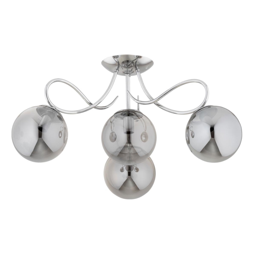 Bevestigde hanglamp OXA 4xE14/10W/230V glanzend chroom