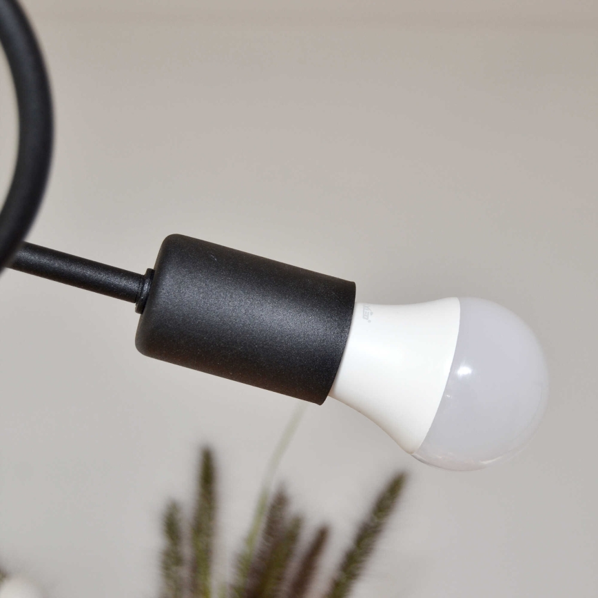 Bevestigde hanglamp OXFORD 4xE27/15W/230V zwart/groen