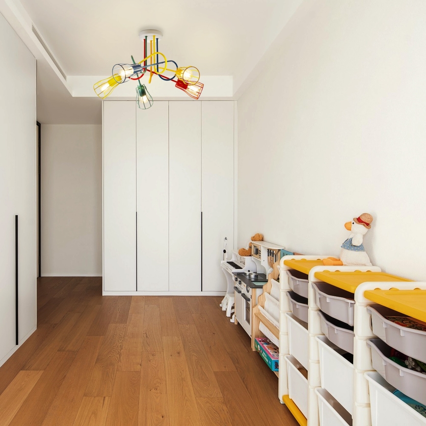 Bevestigde hanglamp OXFORD 5xE27/15W/230V