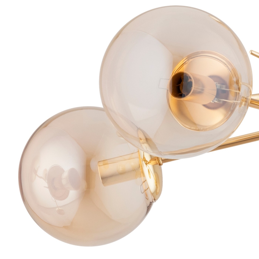 Bevestigde hanglamp PRIMERY 5xE14/10W/230V goud