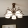 Bevestigde hanglamp RETRO 5xE27/60W/230V brons patina