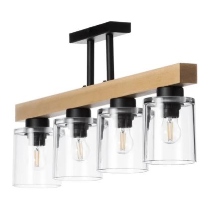 Bevestigde hanglamp RUSTIC RADIANCE 4xE27/60W/230V