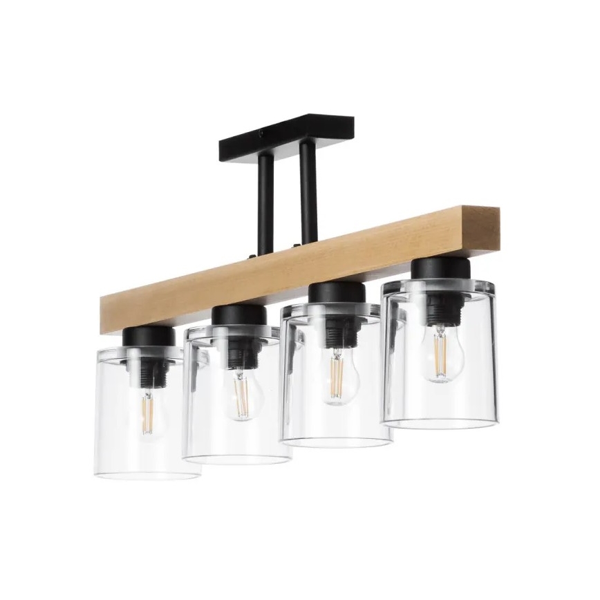 Bevestigde hanglamp RUSTIC RADIANCE 4xE27/60W/230V