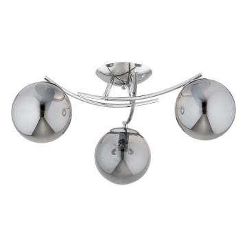 Bevestigde hanglamp SAVI 3xE14/10W/230V glanzend chroom
