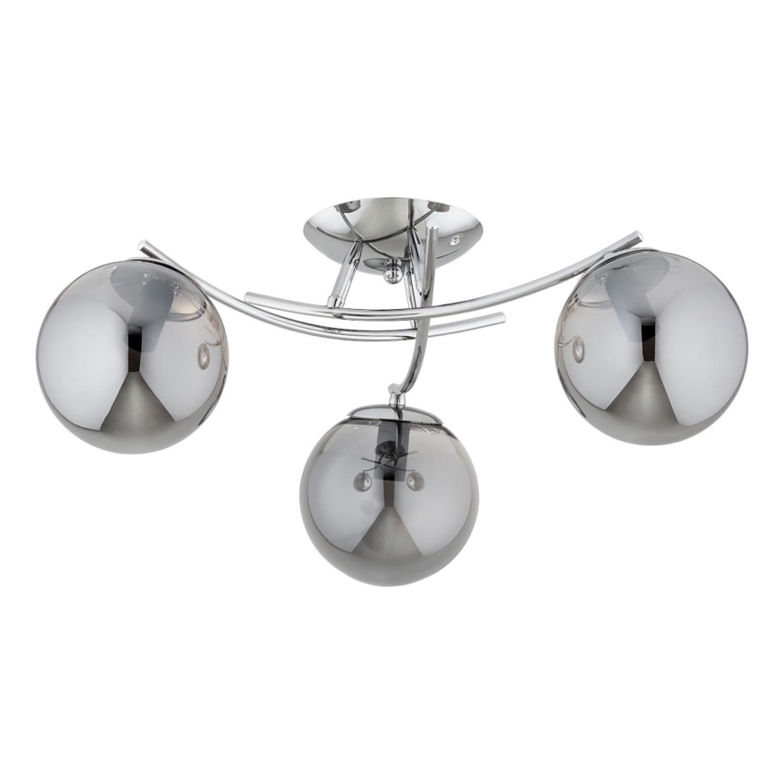 Bevestigde hanglamp SAVI 3xE14/10W/230V glanzend chroom