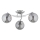 Bevestigde hanglamp SAVI 3xE14/10W/230V glanzend chroom