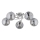 Bevestigde hanglamp SAVI 5xE14/10W/230V glanzend chroom