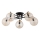 Bevestigde hanglamp SAVI 5xE14/10W/230V zwart/goud