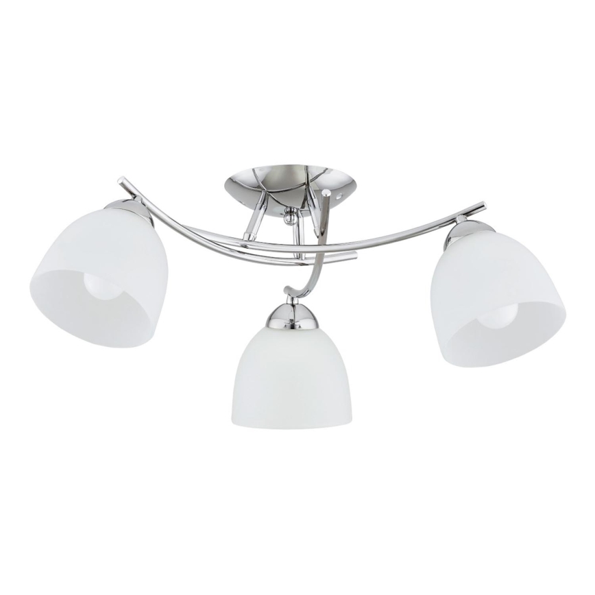 Bevestigde hanglamp SEVA 3xE27/15W/230V glanzend chroom